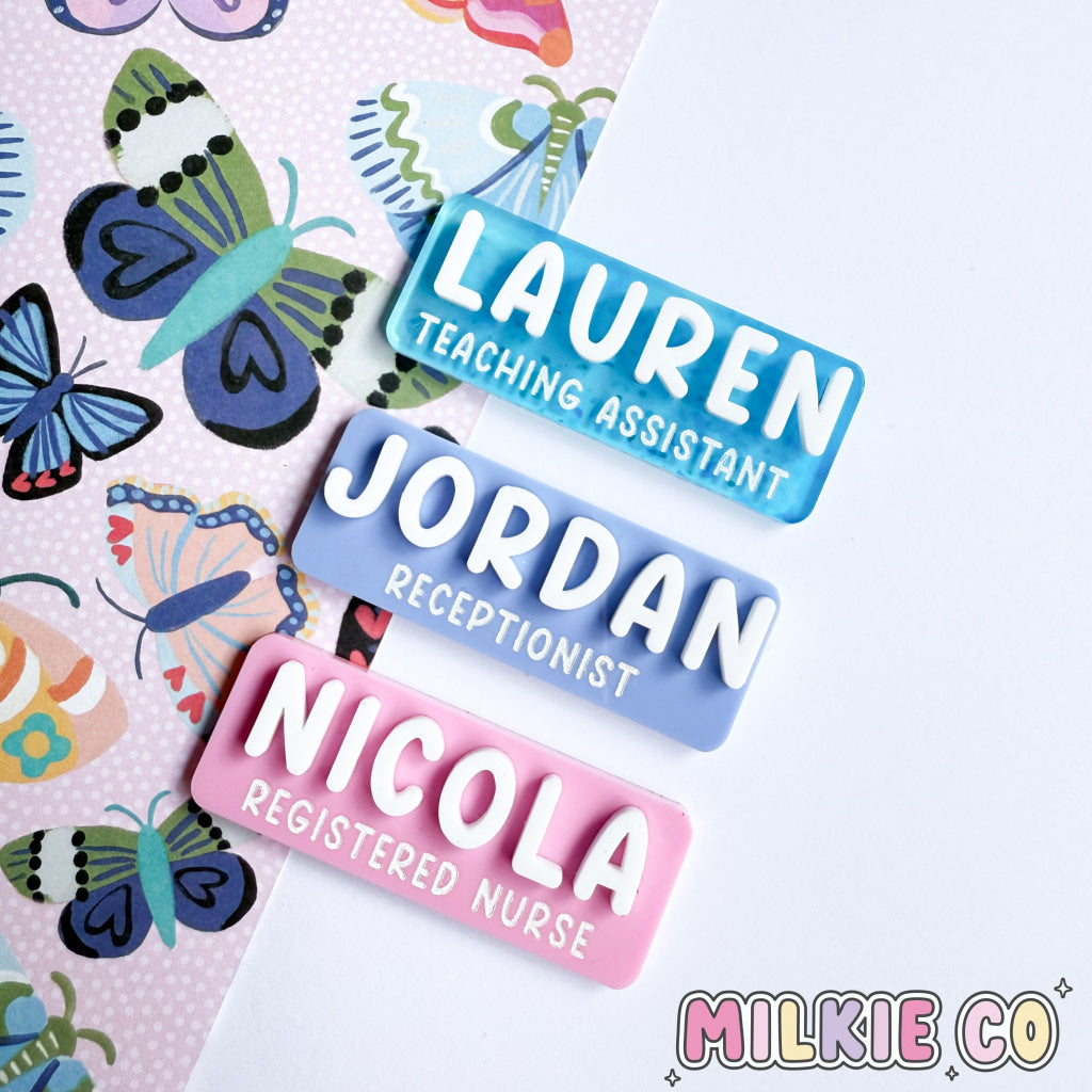 3D Acrylic Name Badges