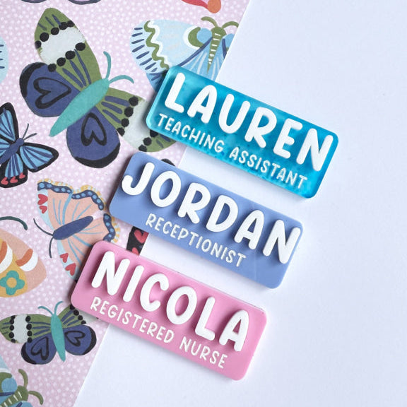 3D Acrylic Name Badges