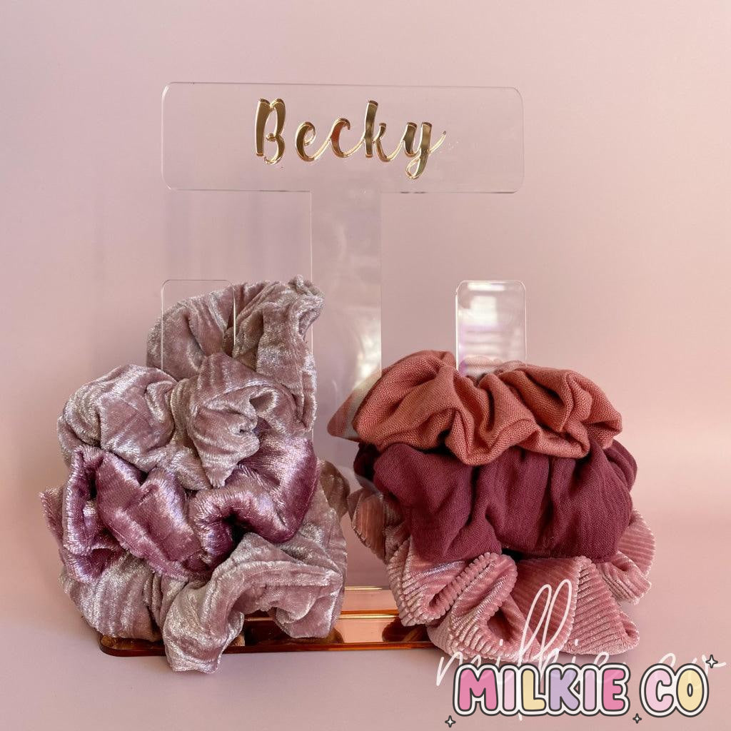 Acrylic Personalised Scrunchie Stand All Products