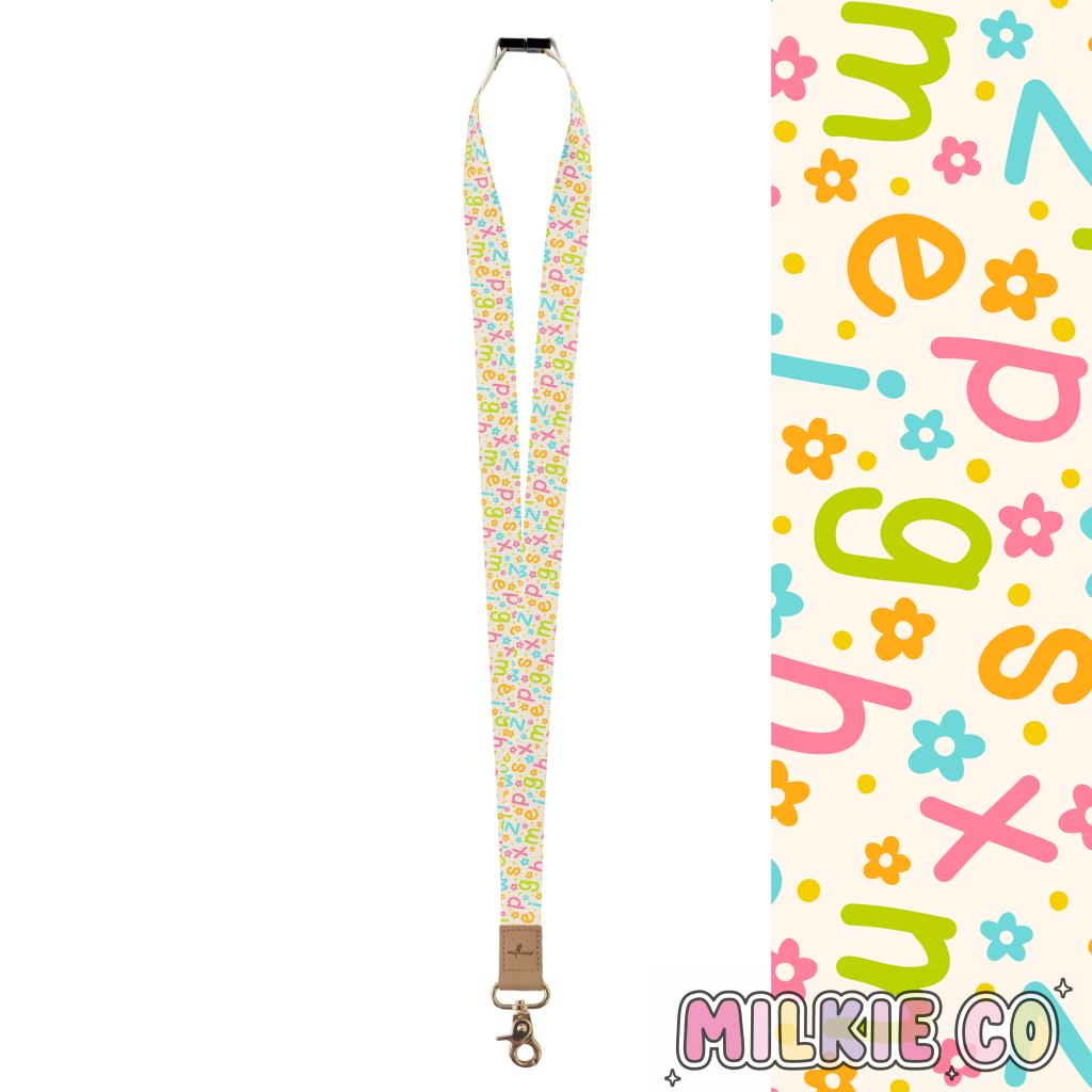 Alphabet Fabric Lanyard All Products