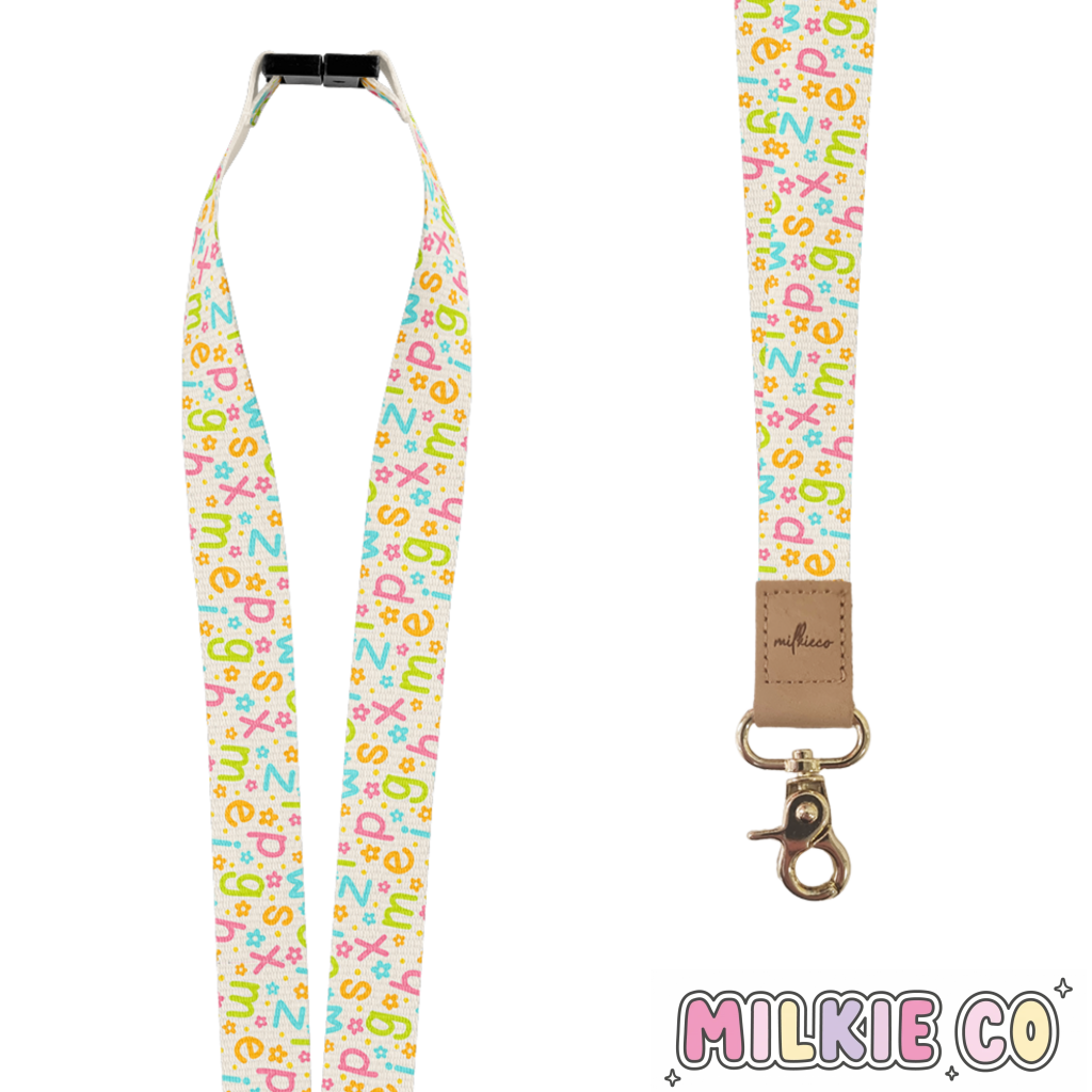 Alphabet Fabric Lanyard All Products