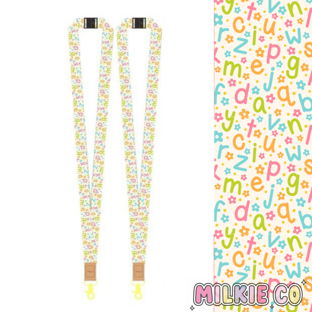 Alphabet Fabric Lanyard All Products