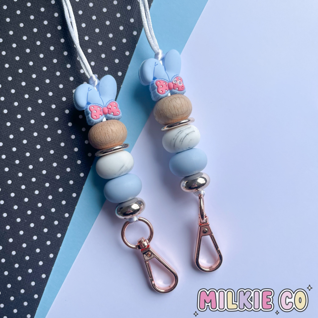 Baby Blue Flopsy Bunny Lanyard All Products