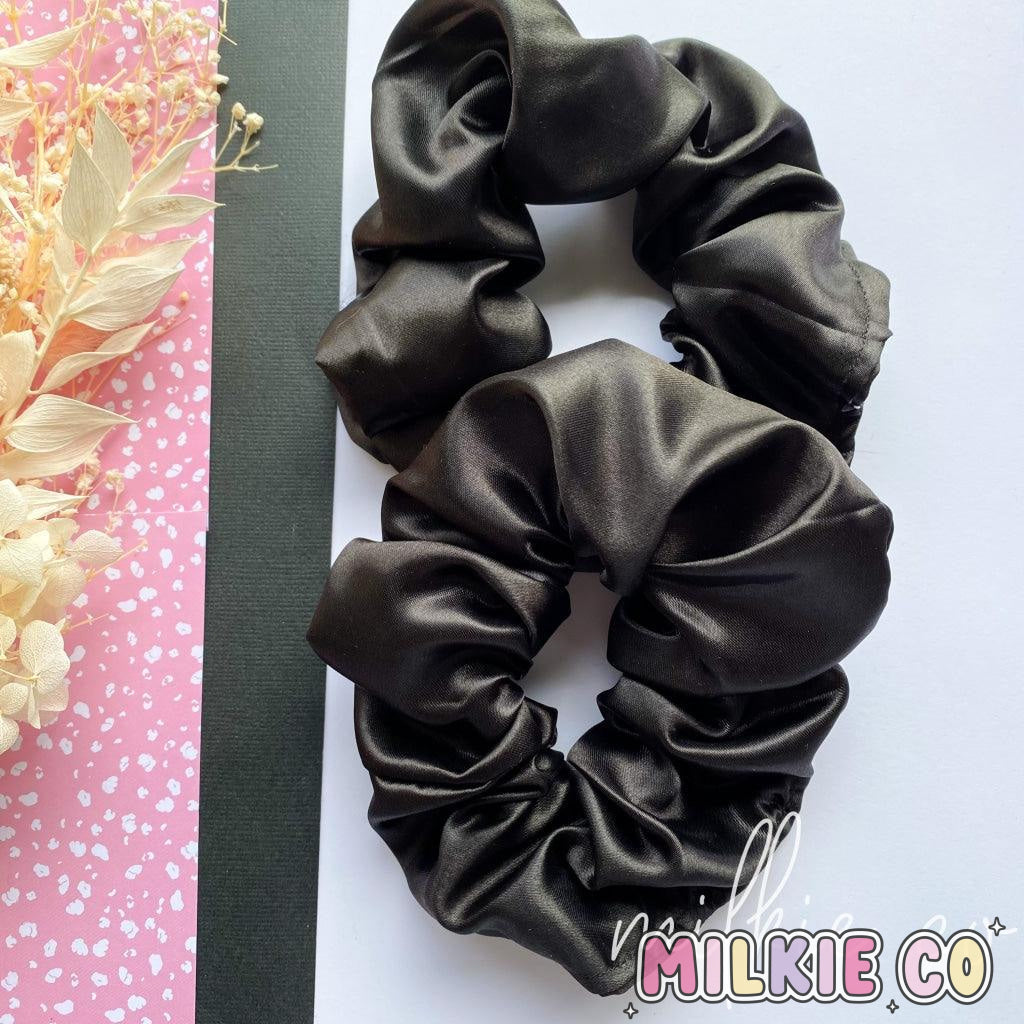 Black Satin Scrunchie All Products