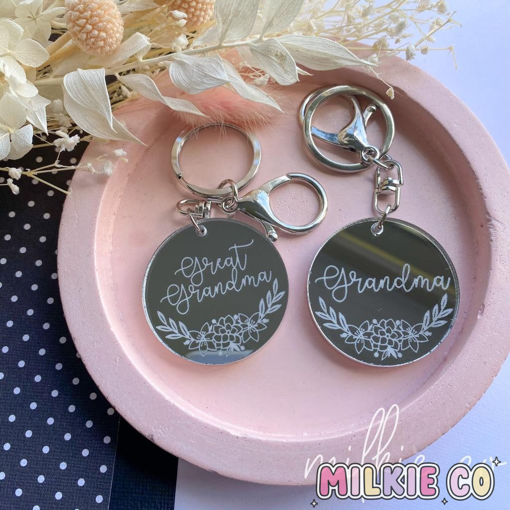 Bloom Personalised Mirror Keychain All Products