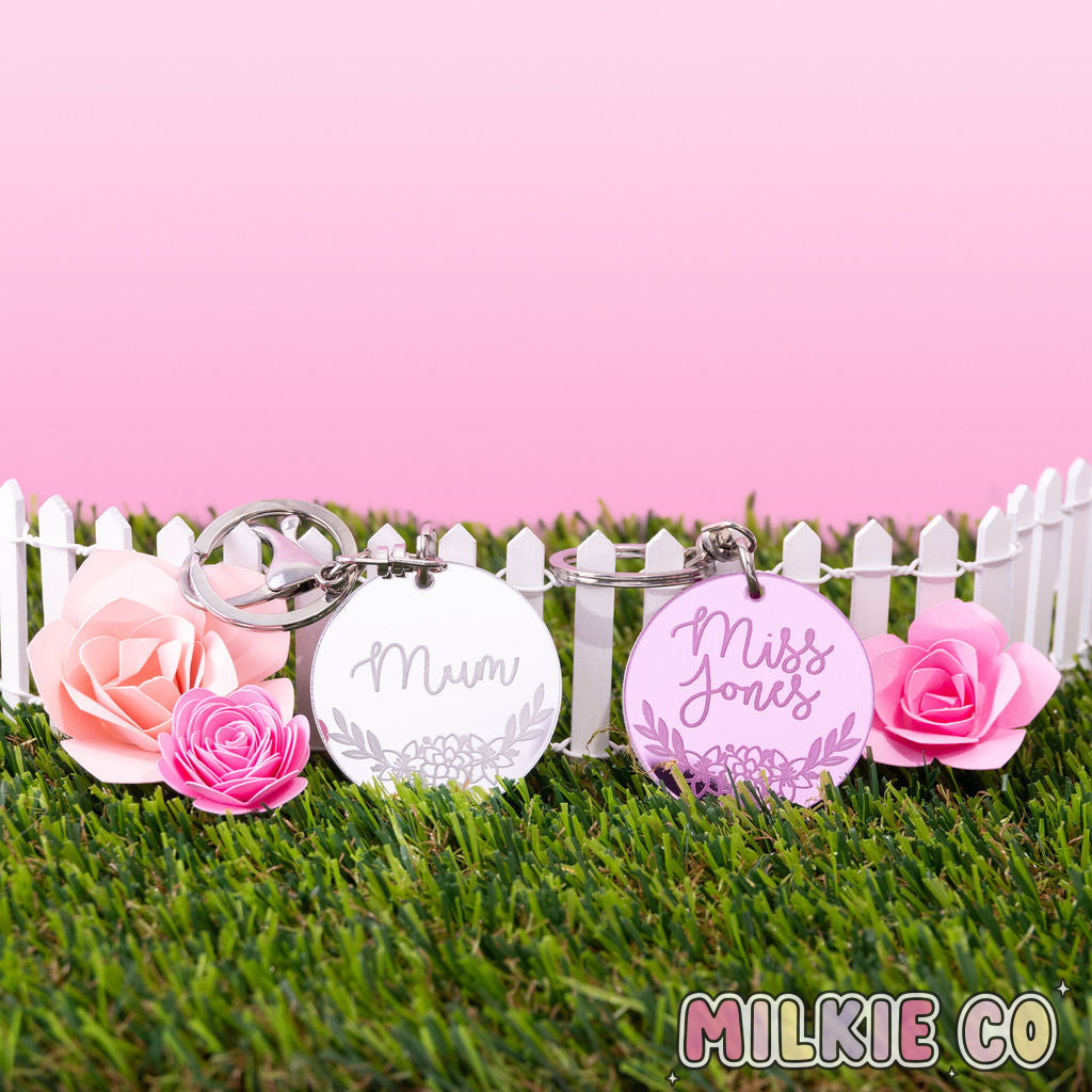 Bloom Personalised Mirror Keychain All Products