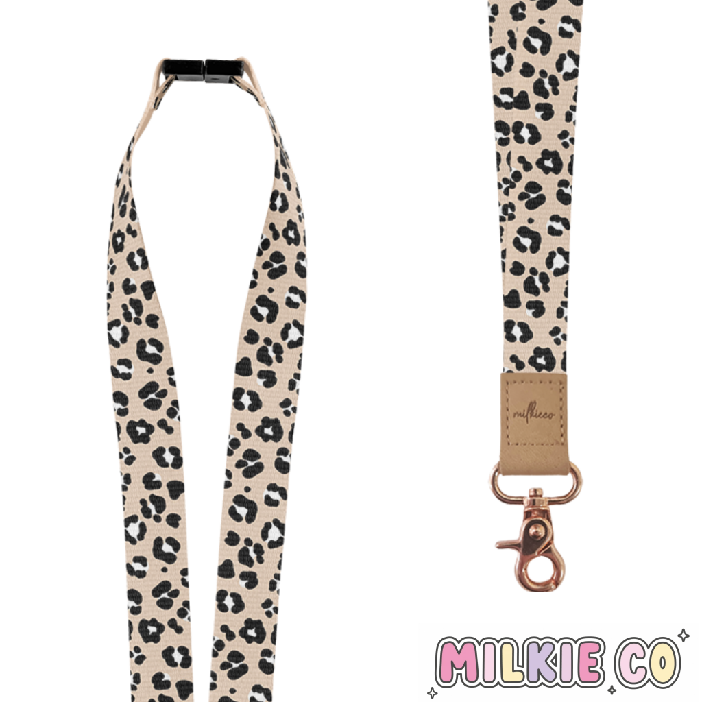 (Pre-Order) Blush Leopard Fabric Lanyard All Products