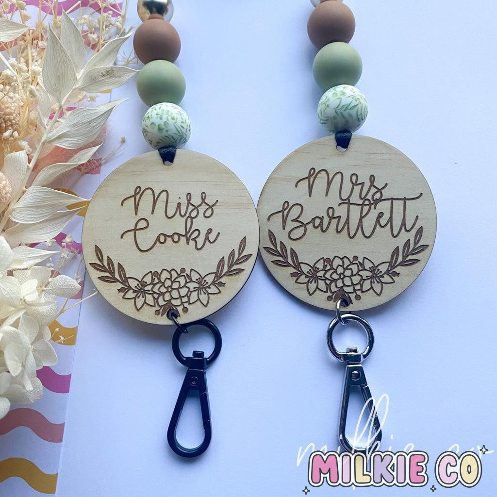 Botanical Bloom Personalised Lanyard All Products