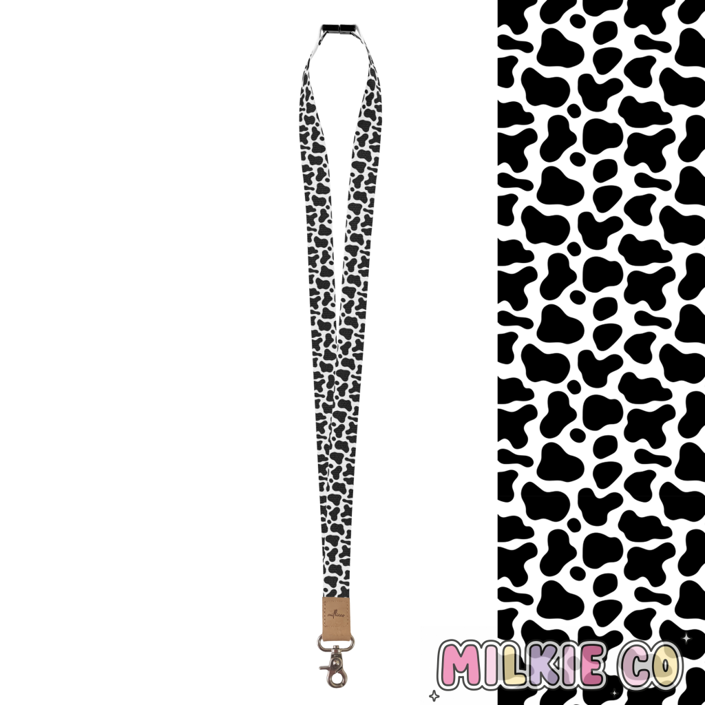 Cow Print Fabric Lanyard All Products