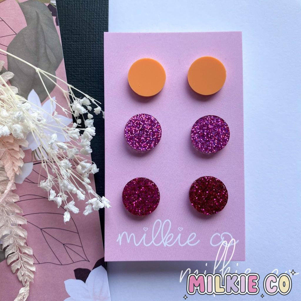 Desert Trio Studs - Milkie Co