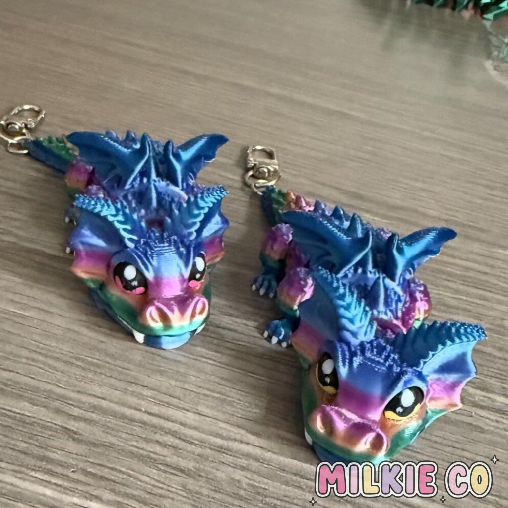 Dragon 3D Printed Keychain All Products