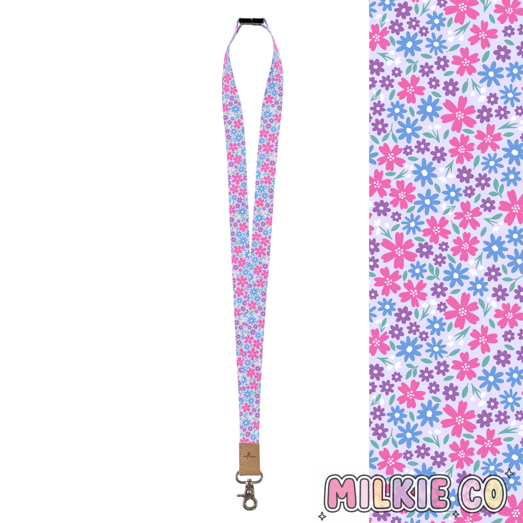 Floral Flourish Fabric Lanyard All Products