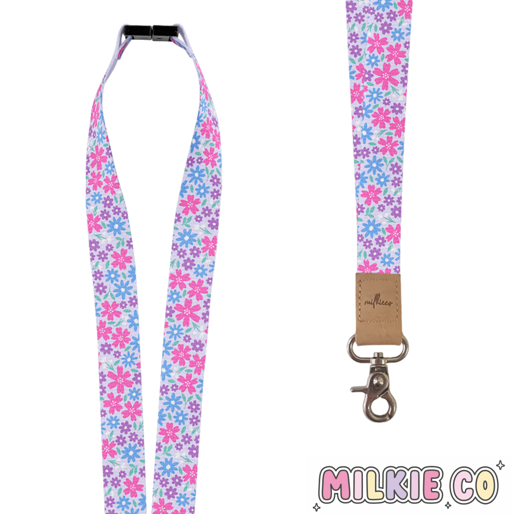 Floral Flourish Fabric Lanyard All Products