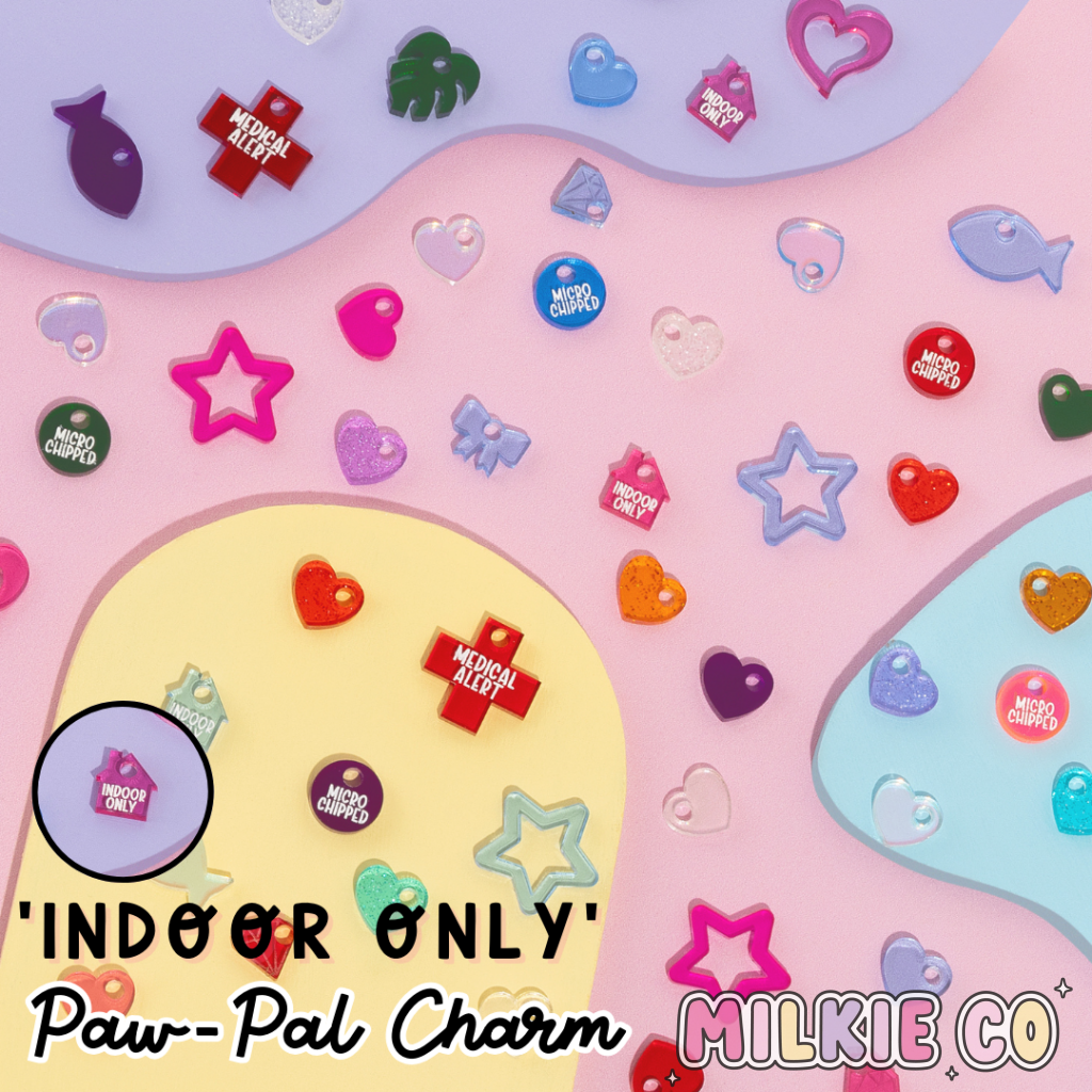 ’Indoor Only’ Paw-Pal Charm