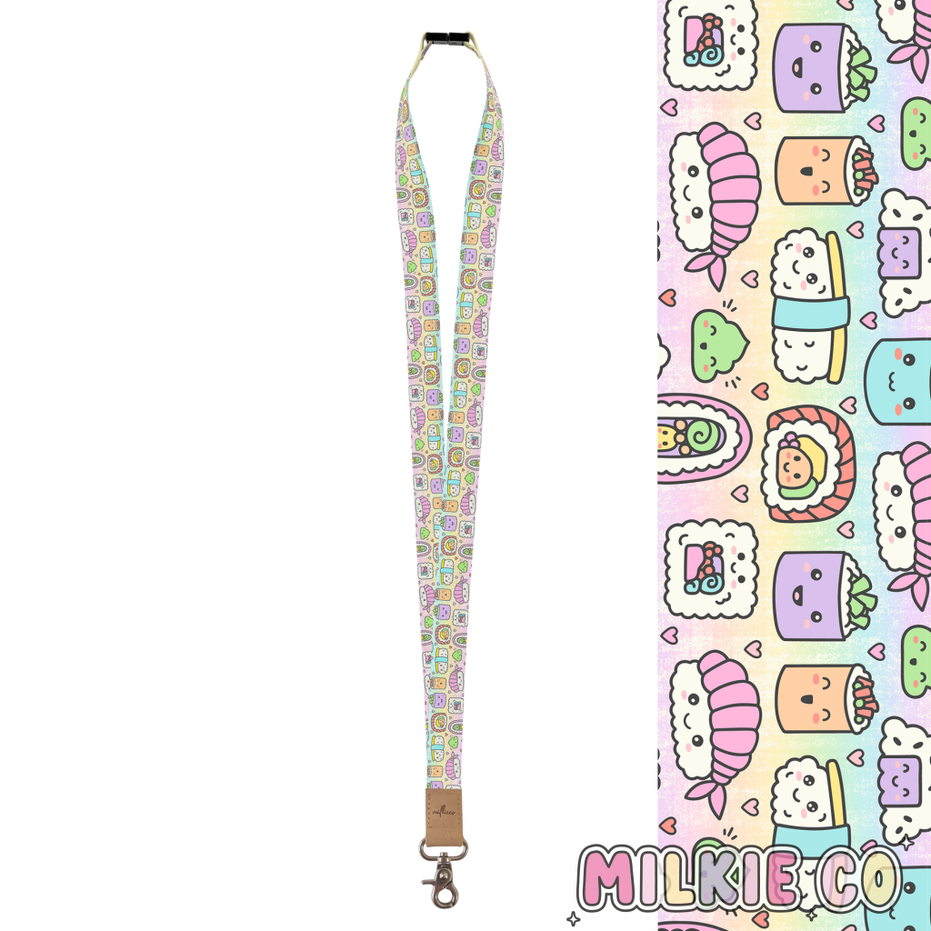 Kawaii Foodie Fabric Lanyard All Products