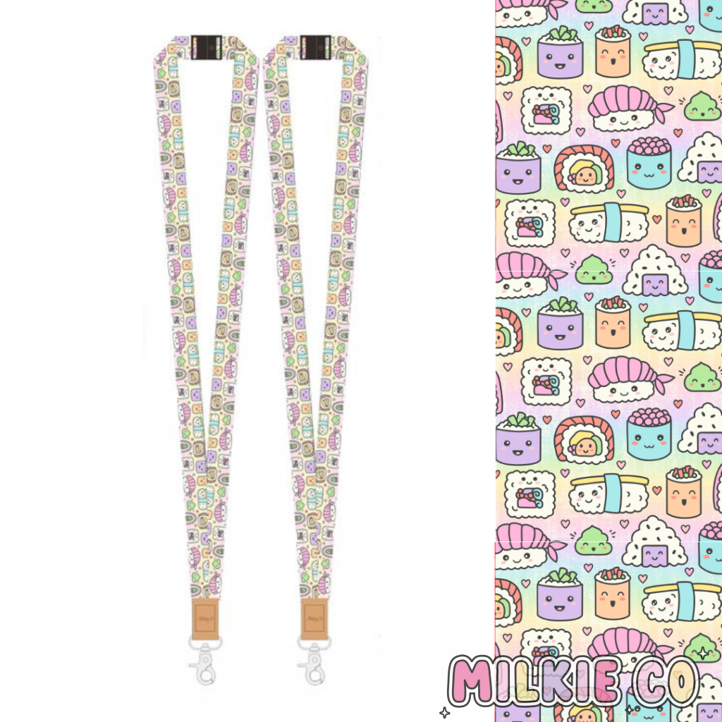 Kawaii Foodie Fabric Lanyard All Products