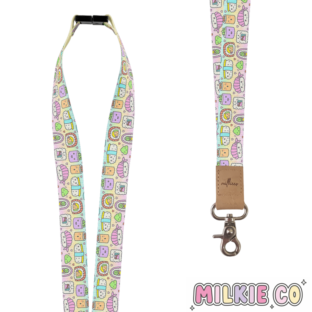 Kawaii Foodie Fabric Lanyard All Products