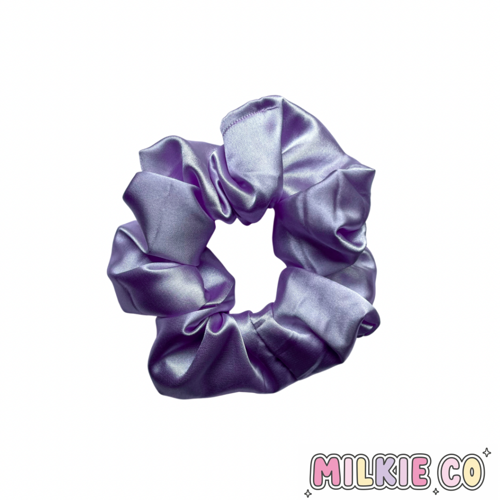 Lilac Satin Scrunchie All Products