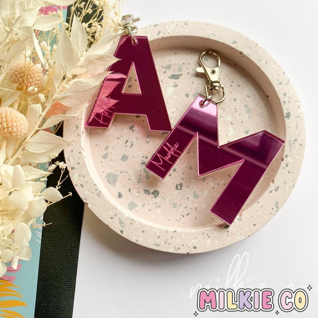 Luxe Alphabet Keyring All Products