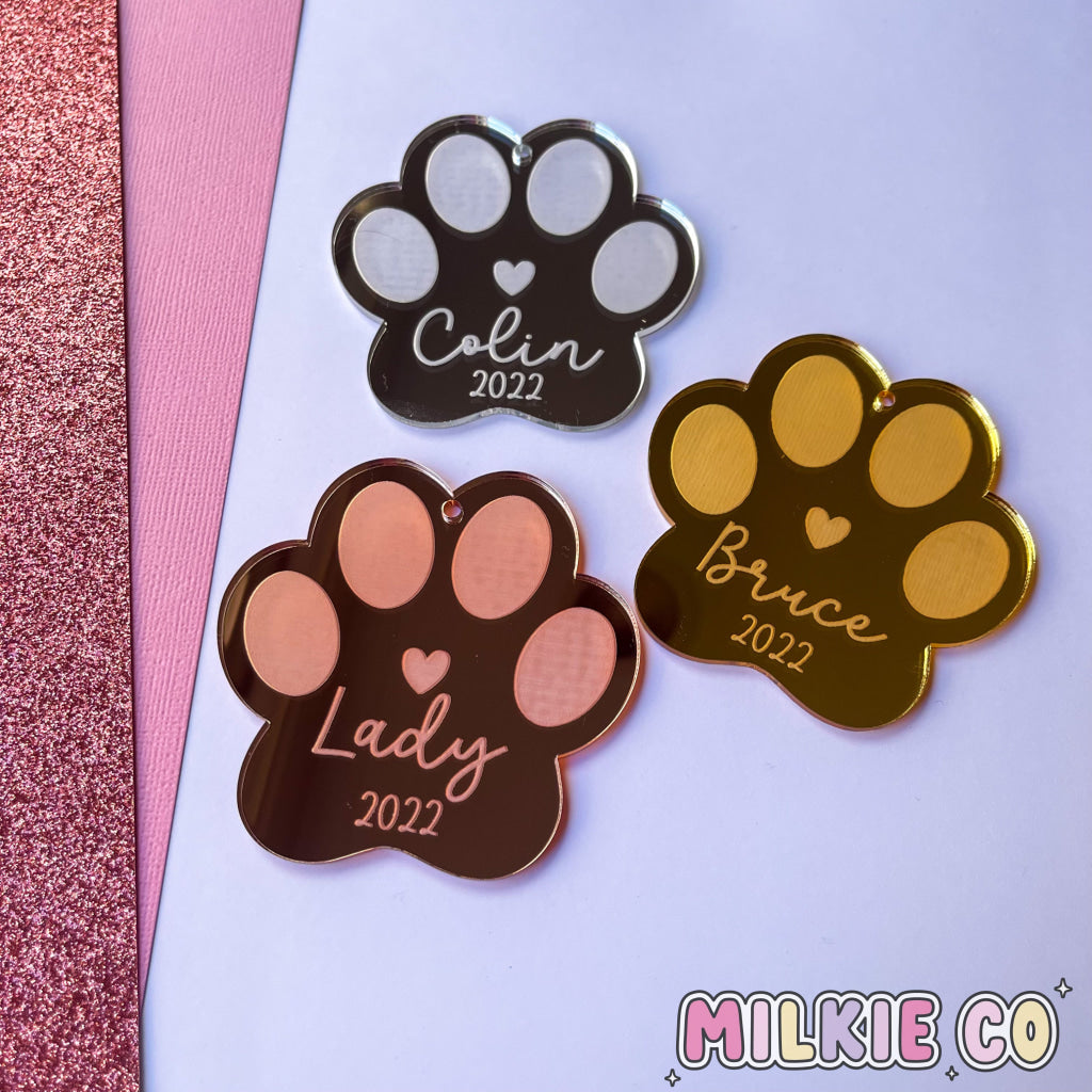 Paw Print Ornament