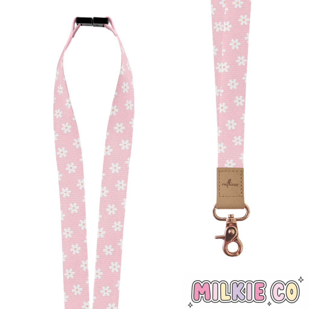 (Pre-Order) Pink Bloom Fabric Lanyard All Products