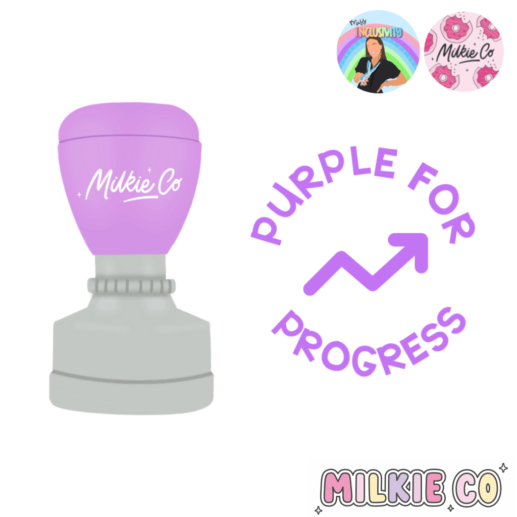 Purple For Progress Stamp