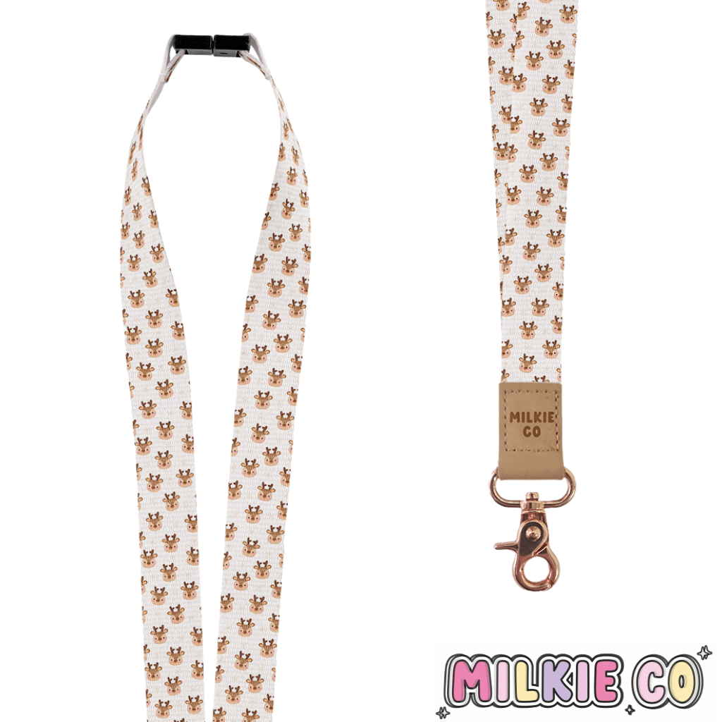 Reindeer Fabric Lanyard All Products