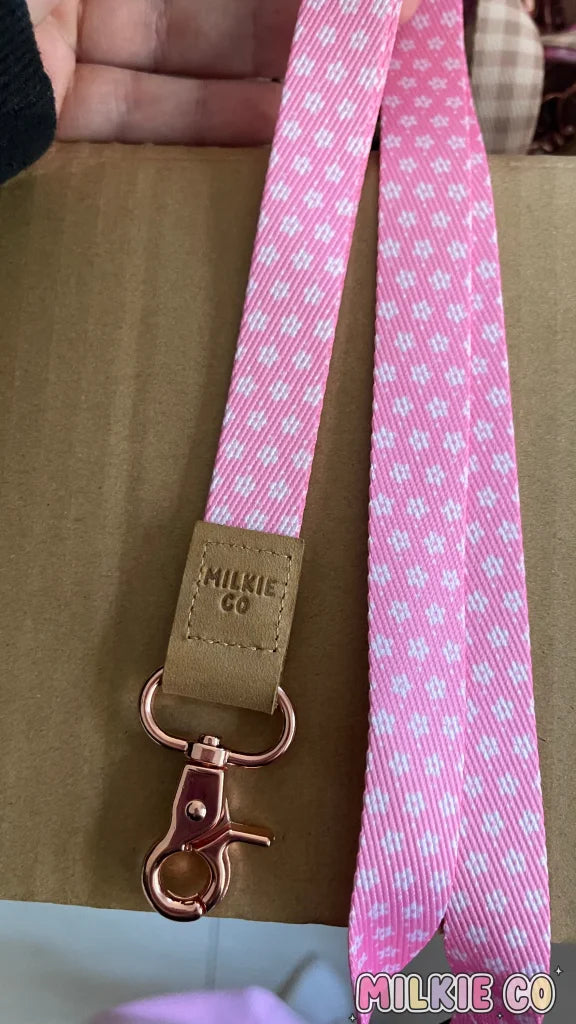 Seconds: Pink Bloom Fabric Lanyard All Products