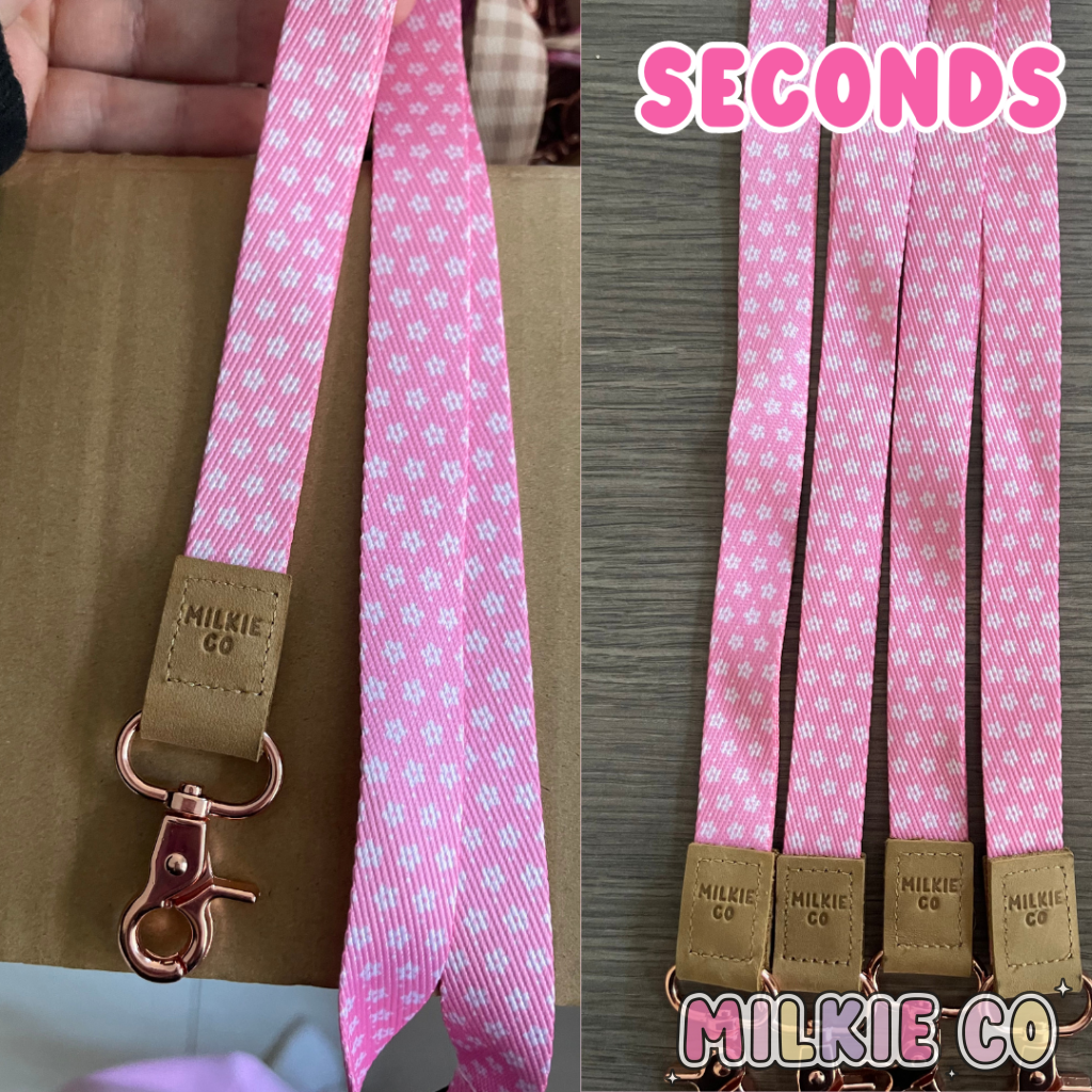 Seconds: Pink Bloom Fabric Lanyard All Products