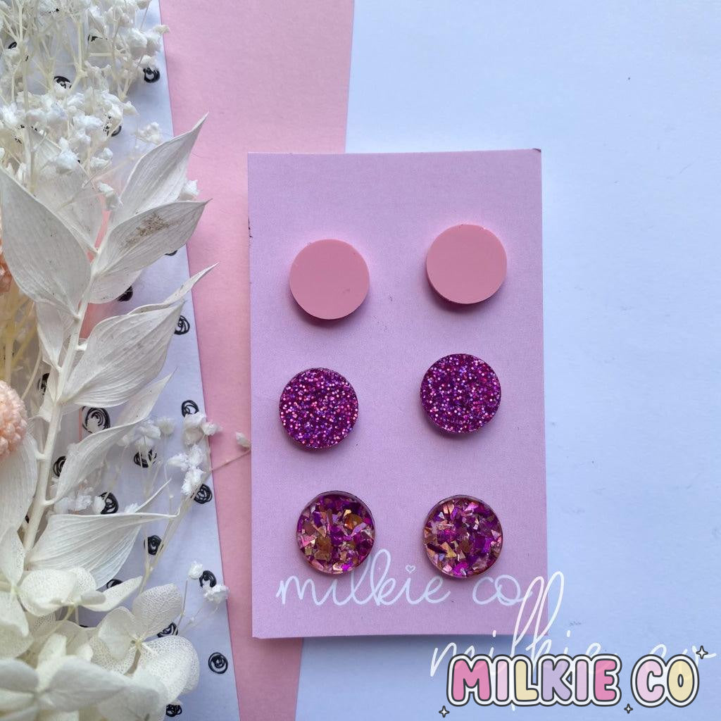 Unicorn Trio Studs