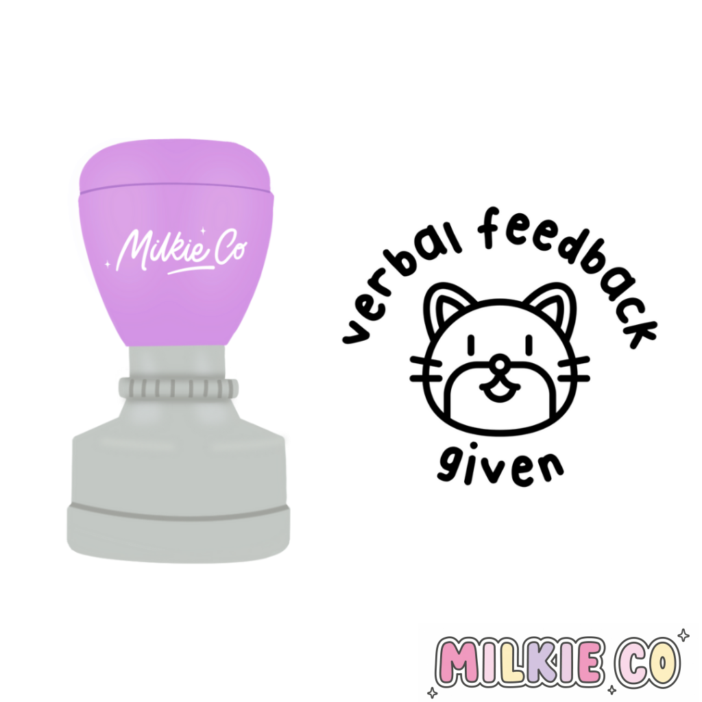 Verbal Feedback Given Stamp (Modern)