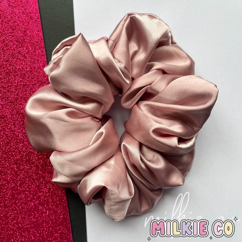 Xxl Blush Satin Scrunchie All Products