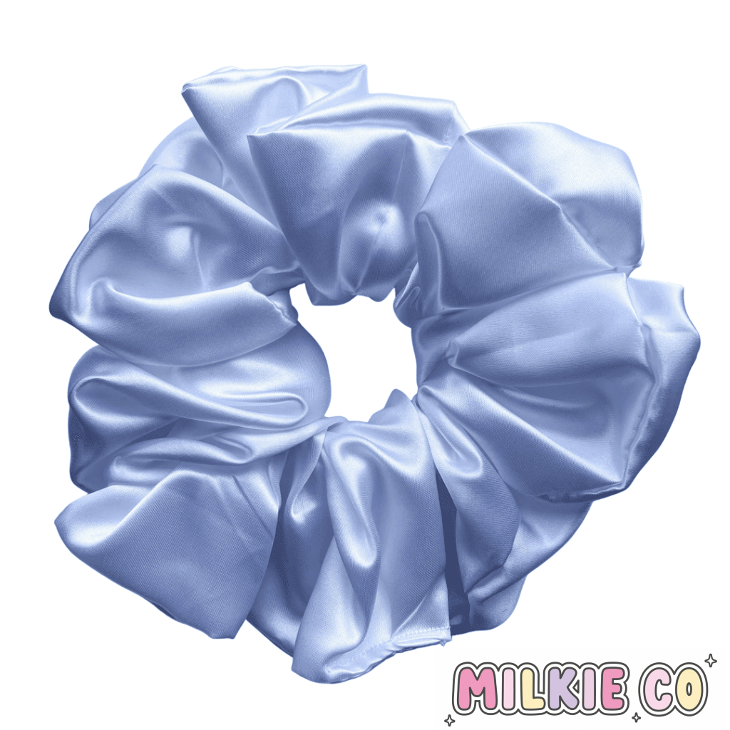 Xxl White Satin Scrunchie All Products